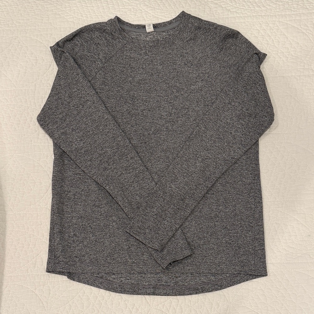 lululemon Heather Gray Long Sleeve Top
